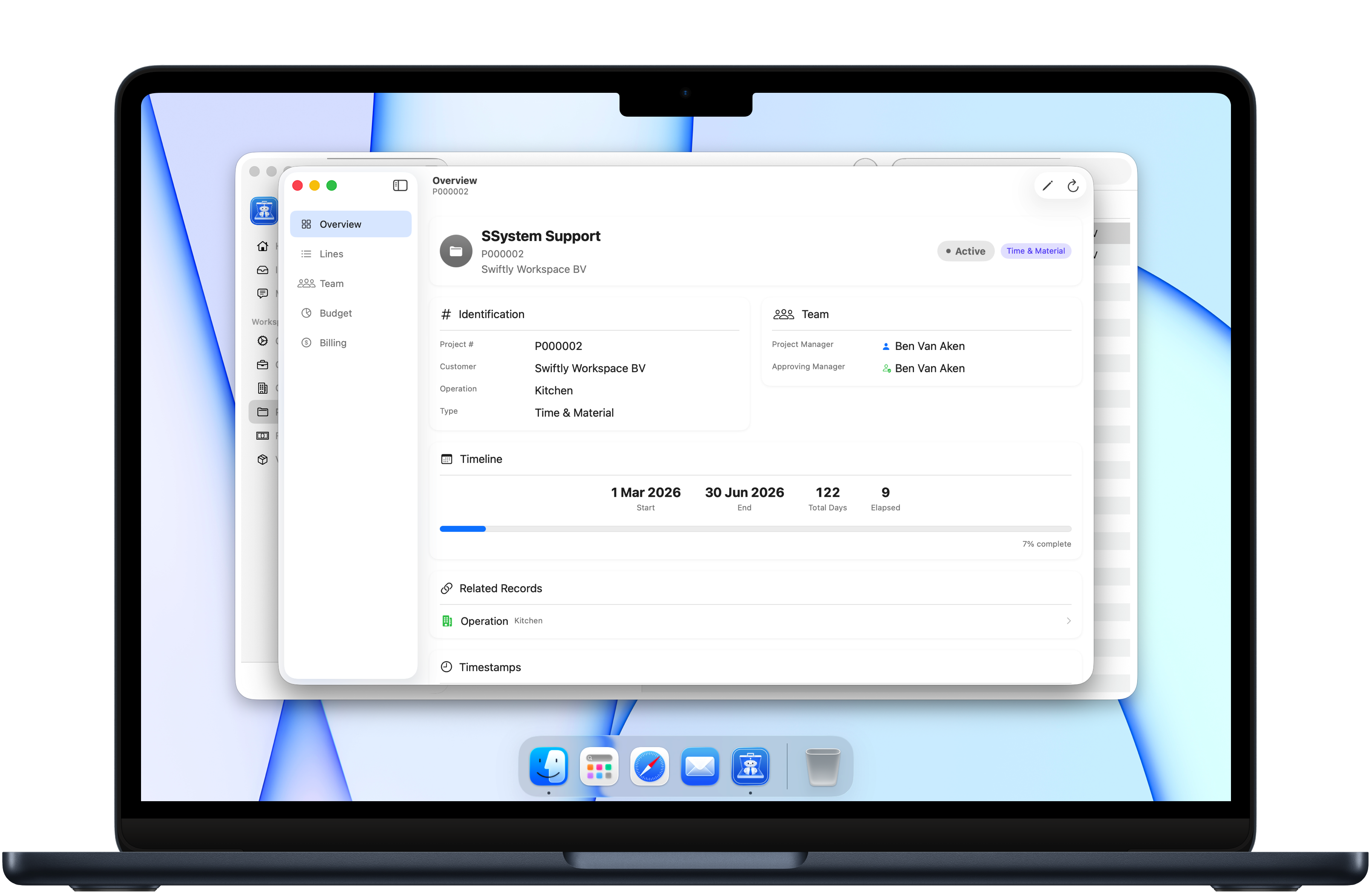 Swiftly project board with AI task agents